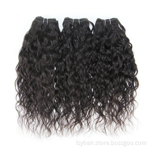 2019 New Arrival Brazilian Water Wave Curls Human Hair Extensions In Atlanta, Wholesale hair Weave Virgin Bundles